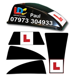 Black Aero Roof Sign - Custom Design